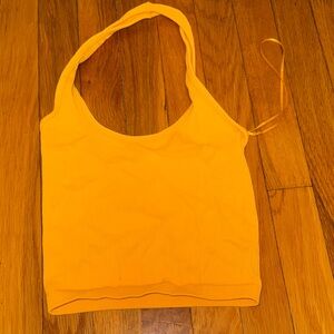 American Eagle Outfitters Bright Orange Halter Top